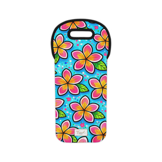My Sand Bag™ Wine Carrier | Watercolor Plumeria