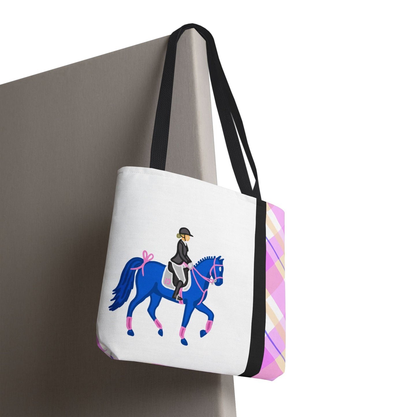 Dressage Horse and Rider Tote Bag - Equestrian Carryall