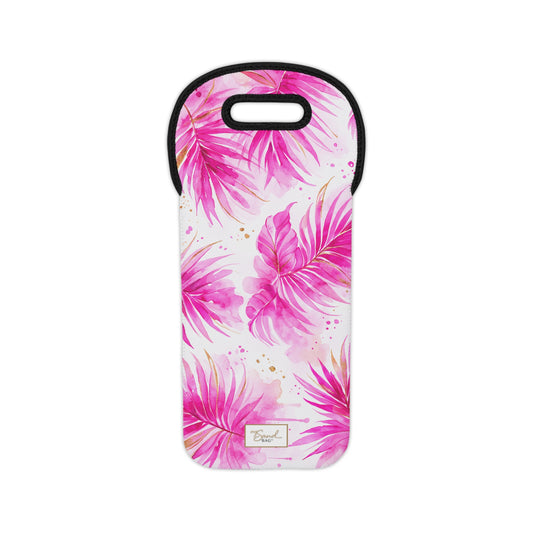 My Sand Bag™ Wine Carrier | Pink Palm Tree
