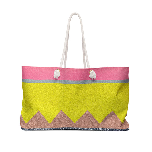 Giant Pencil Teacher Weekender Bag | Teacher Appreciation Beach Bag