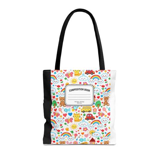 Primary Colors Teacher Tote Bag | Back to School Gift | 3 Sizes