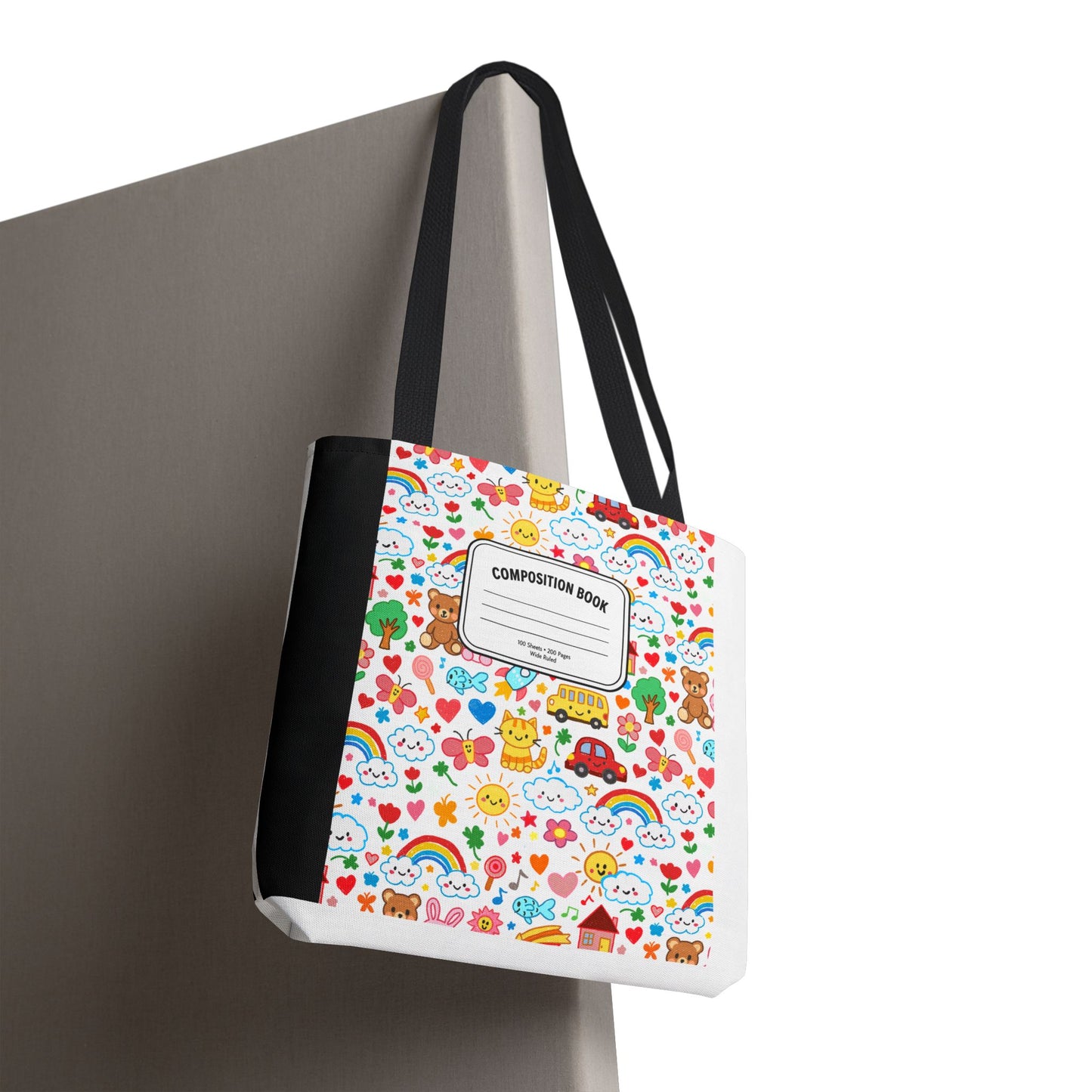 Primary Colors Teacher Tote Bag | Back to School Gift | 3 Sizes