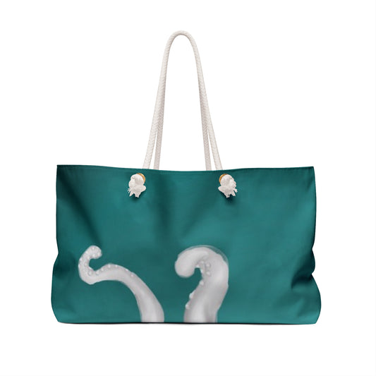 My Sand Bag™ Kraken Octopus Beach Weekender Bag | Nautical Sea Monster Tote