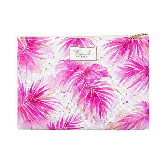 My Sand Bag™ | Pretty Pink Palm Tree Essentials Pouch