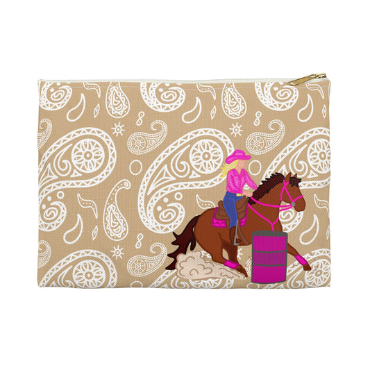 Barrel Racing Horse Accessory Pouch — Cowgirl Horse Makeup Bag