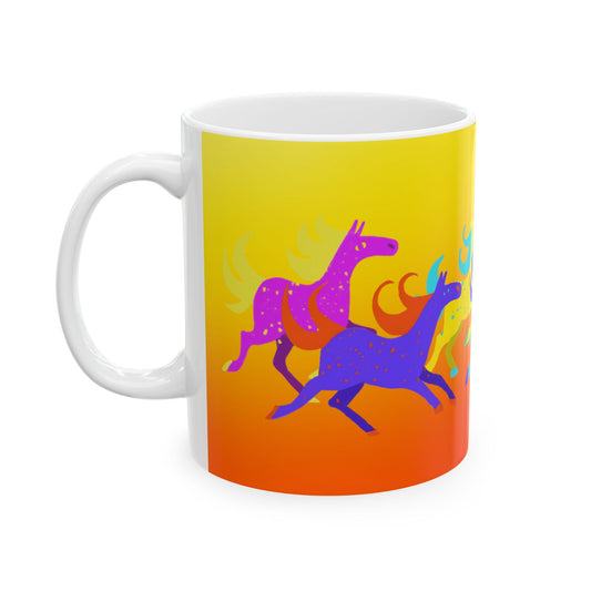 CICreative Horses Ceramic Mug — Horse Coffee Cup