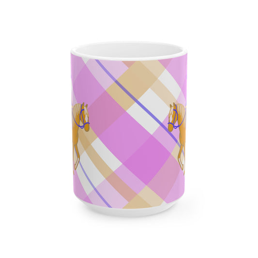 Trail Rider Western Horse Ceramic Coffee Mug | Cowgirl Art | 11oz & 15oz