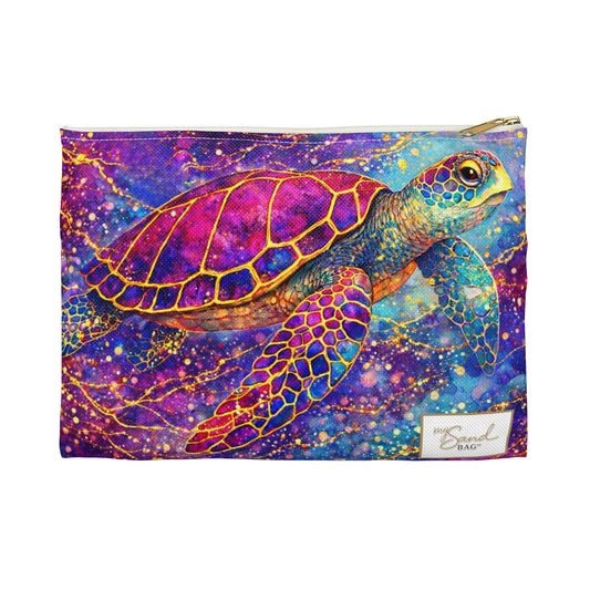 My Sand Bag™ | Watercolor Sea Turtle Essentials Pouch