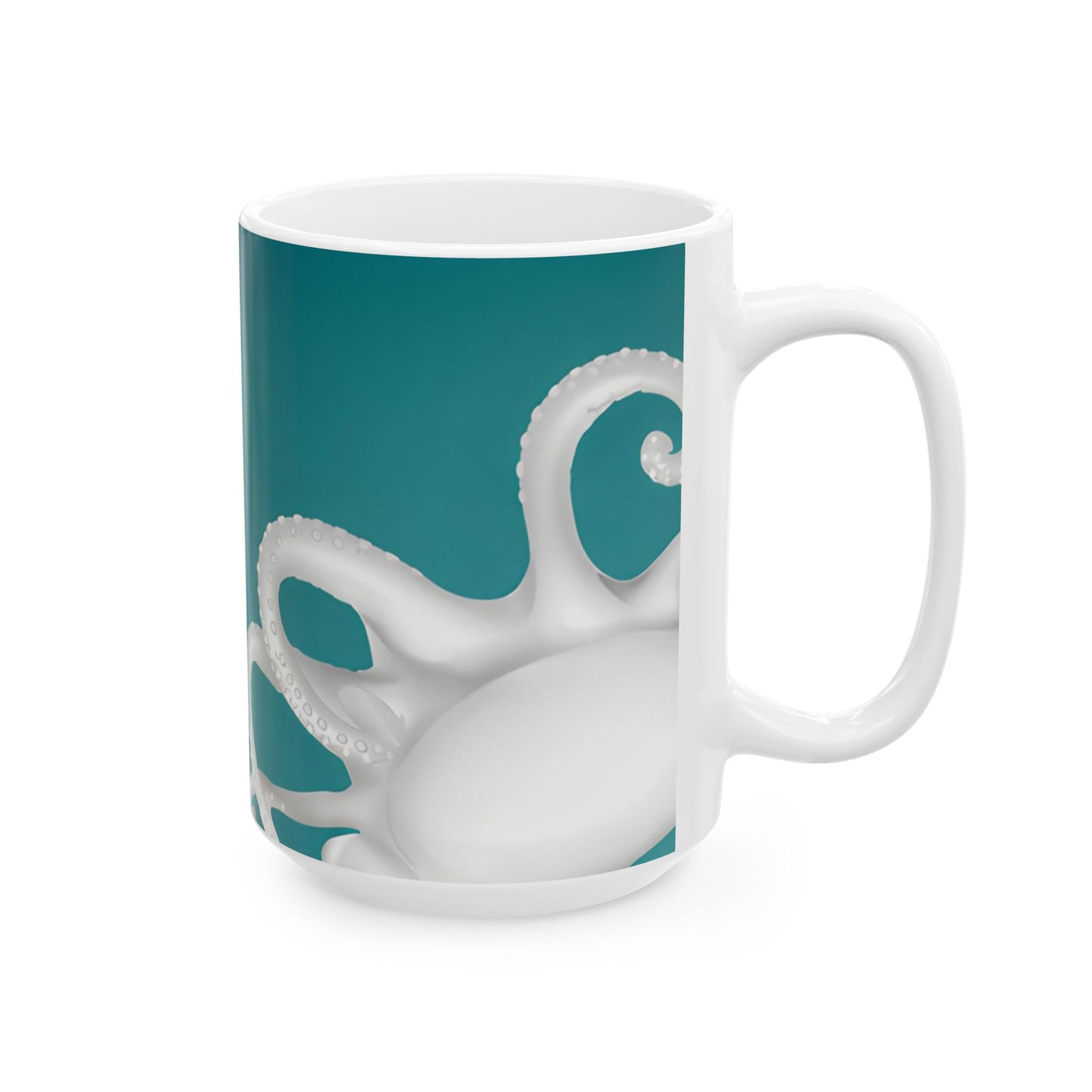 Kraken Octopus Pirate Ceramic Coffee Mug 11oz With Maritime Design Oceanic Nautical Mug For Coffee Lovers