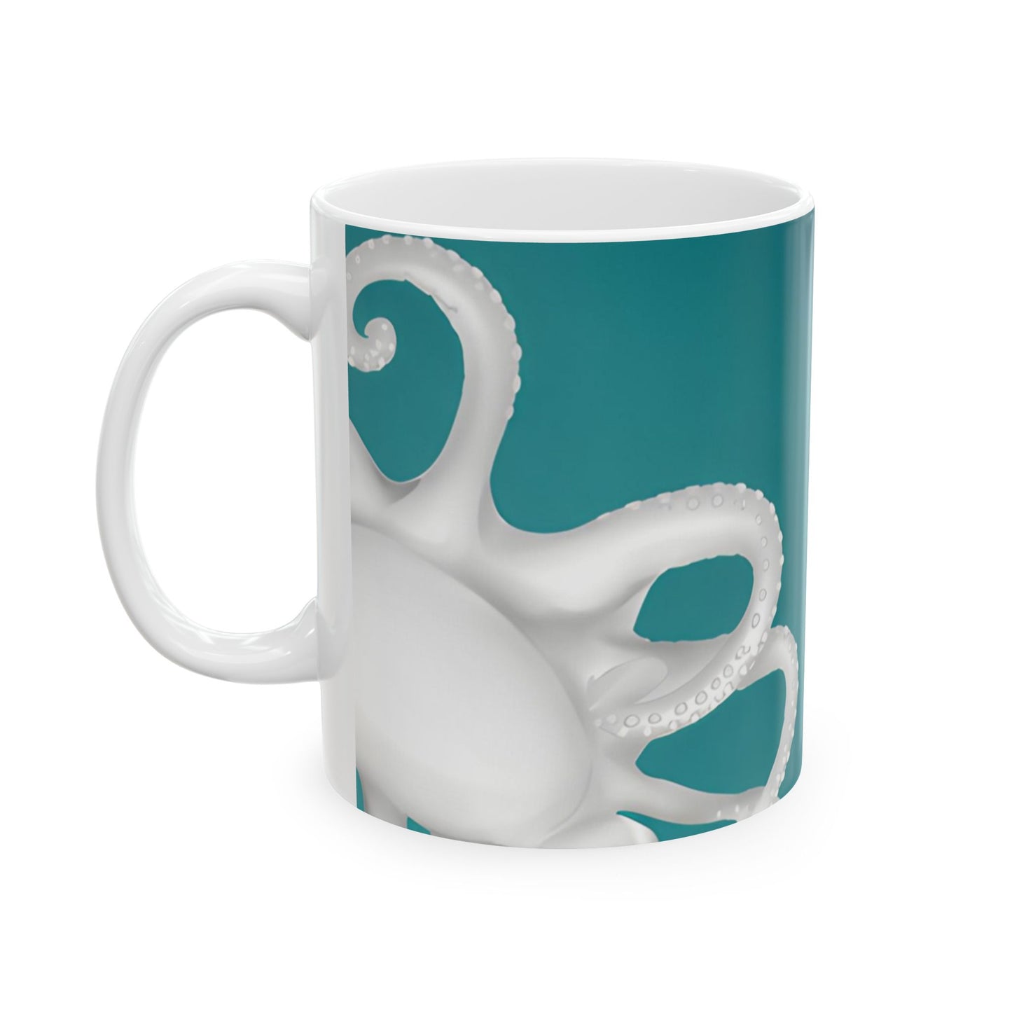 Kraken Octopus Pirate Ceramic Coffee Mug 11oz With Maritime Design Oceanic Nautical Mug For Coffee Lovers