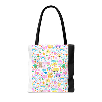 Pastel Rainbow Teacher Tote Bag | Back to School Gift | 3 Sizes