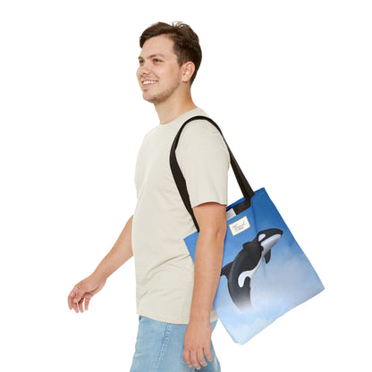 My Sand Bag™ Killer Whale Tote Bag | Orca Coastal Tote | 3 Sizes