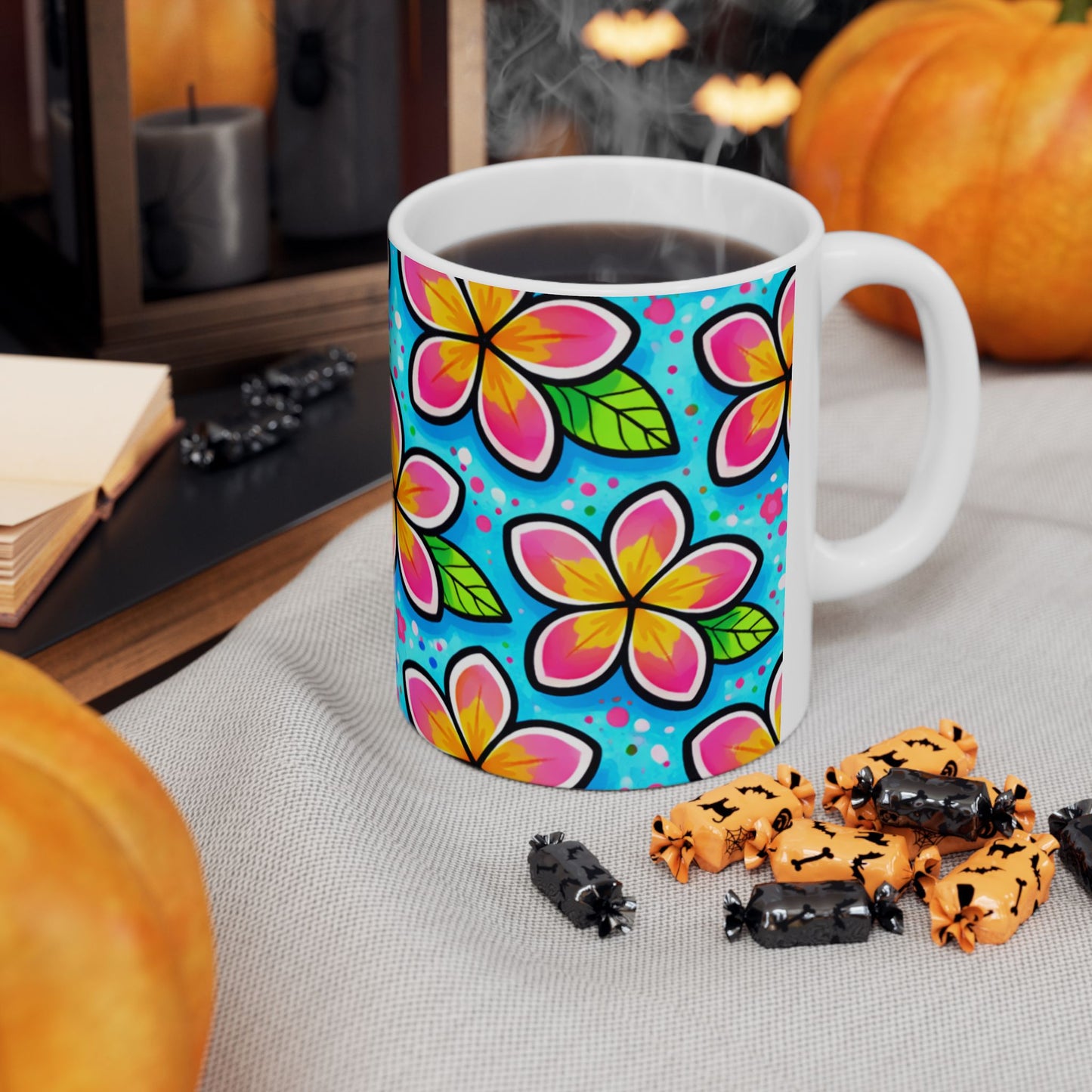 My Sand Bag™ | Watercolor Plumeria Coffee Mug