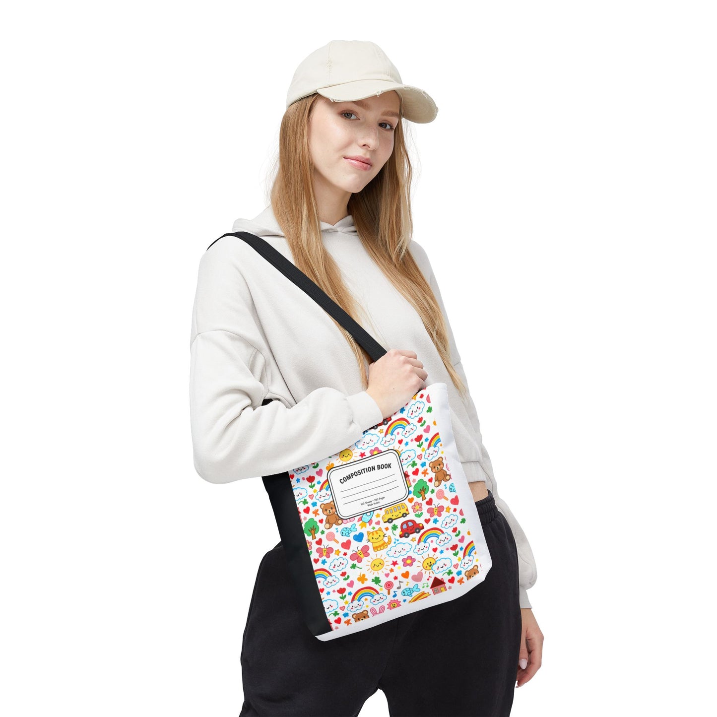 Primary Colors Teacher Tote Bag | Back to School Gift | 3 Sizes