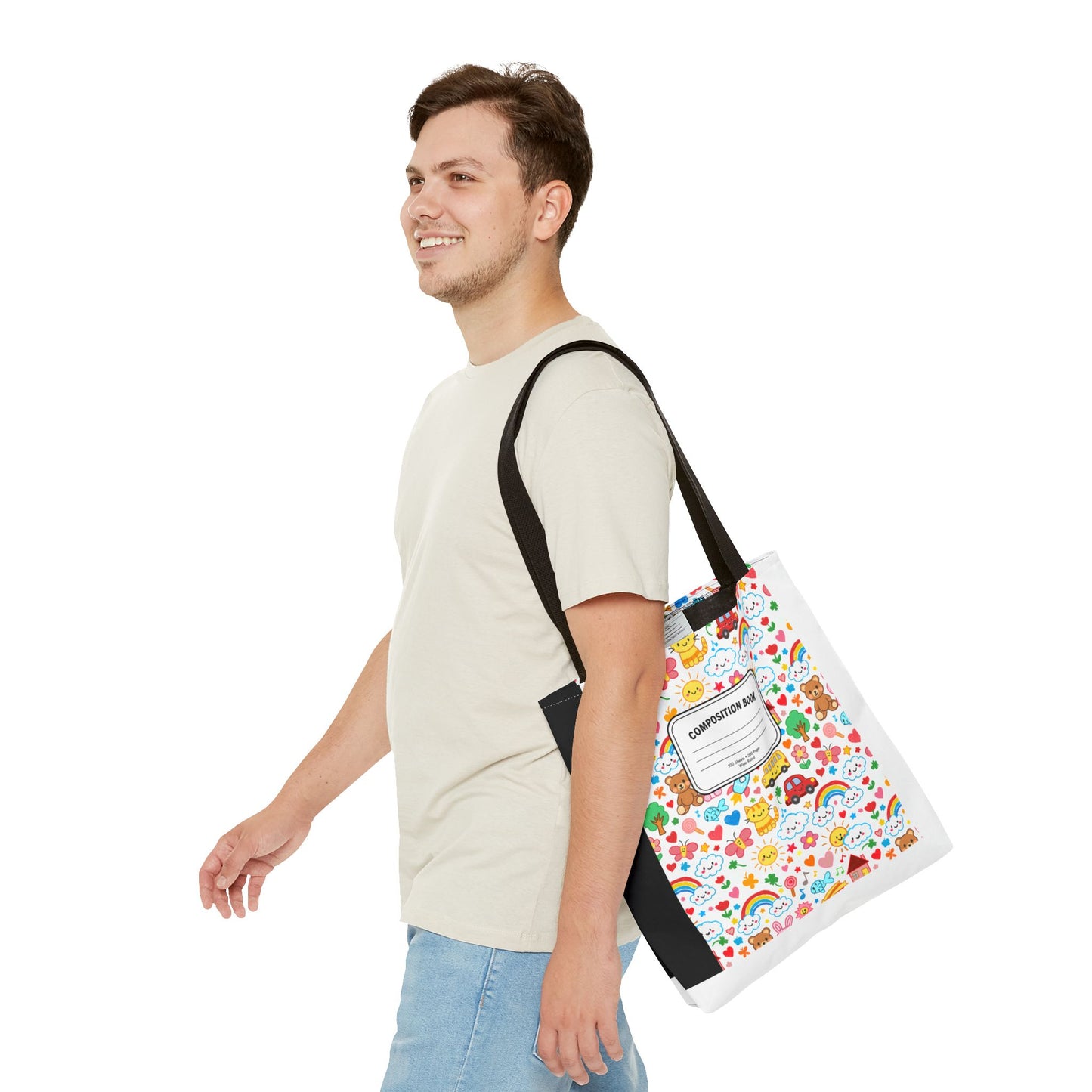 Primary Colors Teacher Tote Bag | Back to School Gift | 3 Sizes