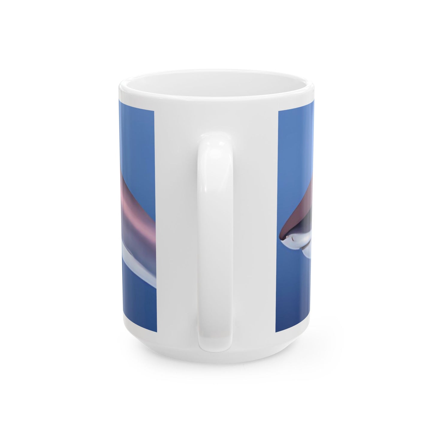 Great White Shark Coffee Mug Ceramic With Bold Ocean Artwork In Vibrant High Definition Color
