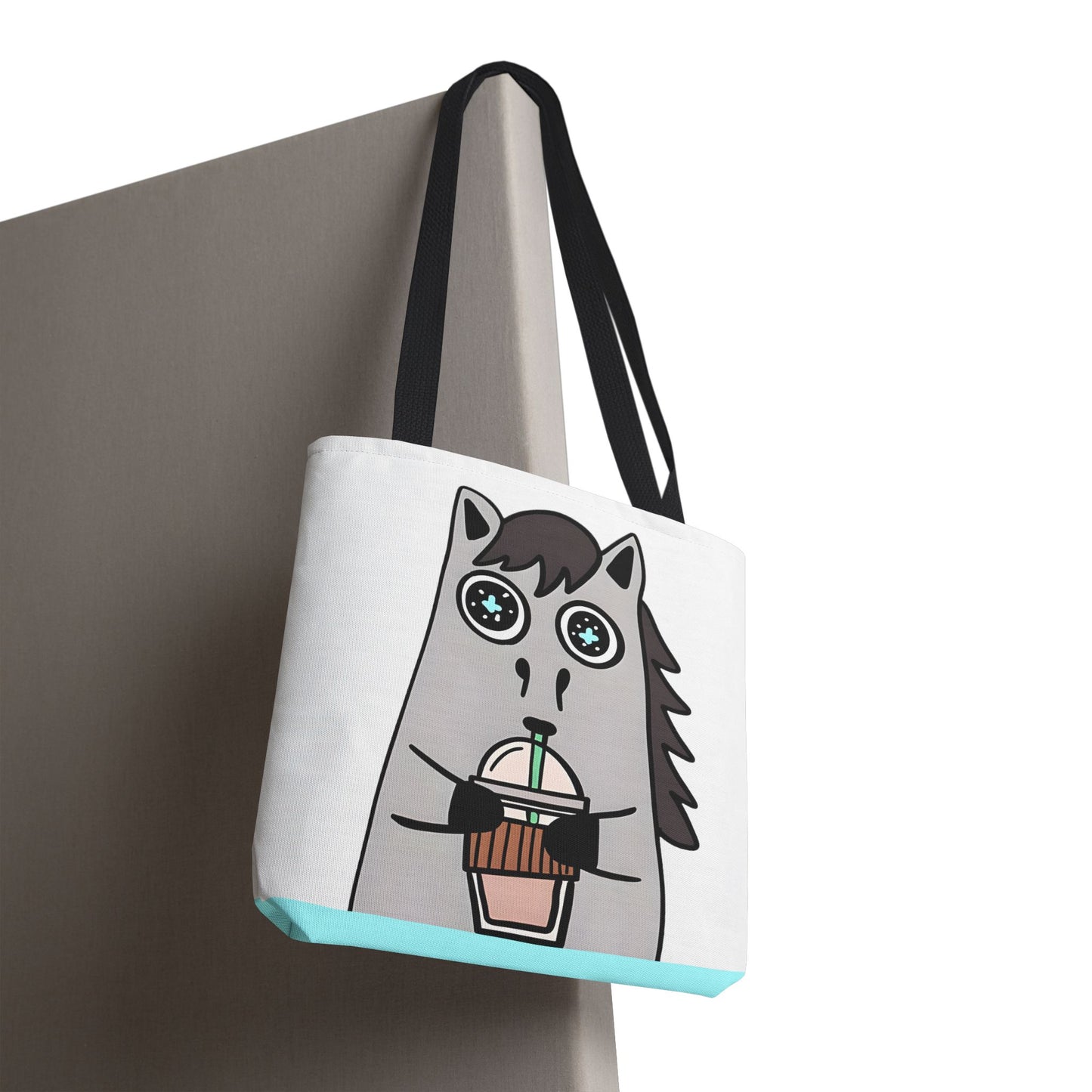 Coffee-Drinking Horse Frappuccino Tote Bag