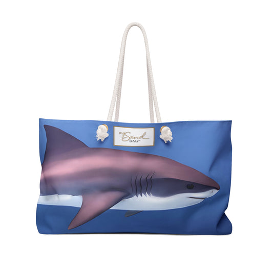 My Sand Bag Great White Shark Beach Bag Weekender Carryall