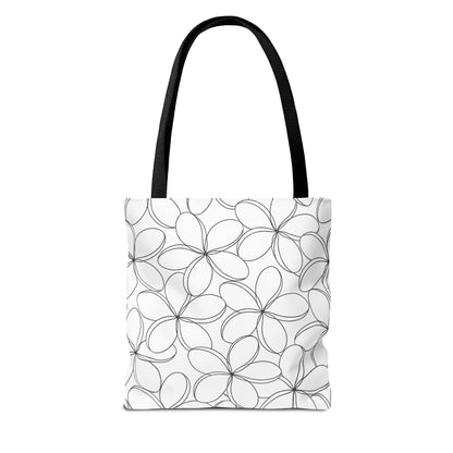 My Sand Bag Plumeria Tote Reusable Hawaiian Shopping Bag