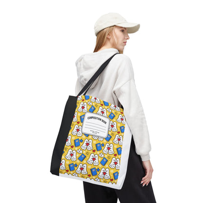 Kawaii Ghost Teacher Tote Bag | School Supplies Book Bag | 3 Sizes