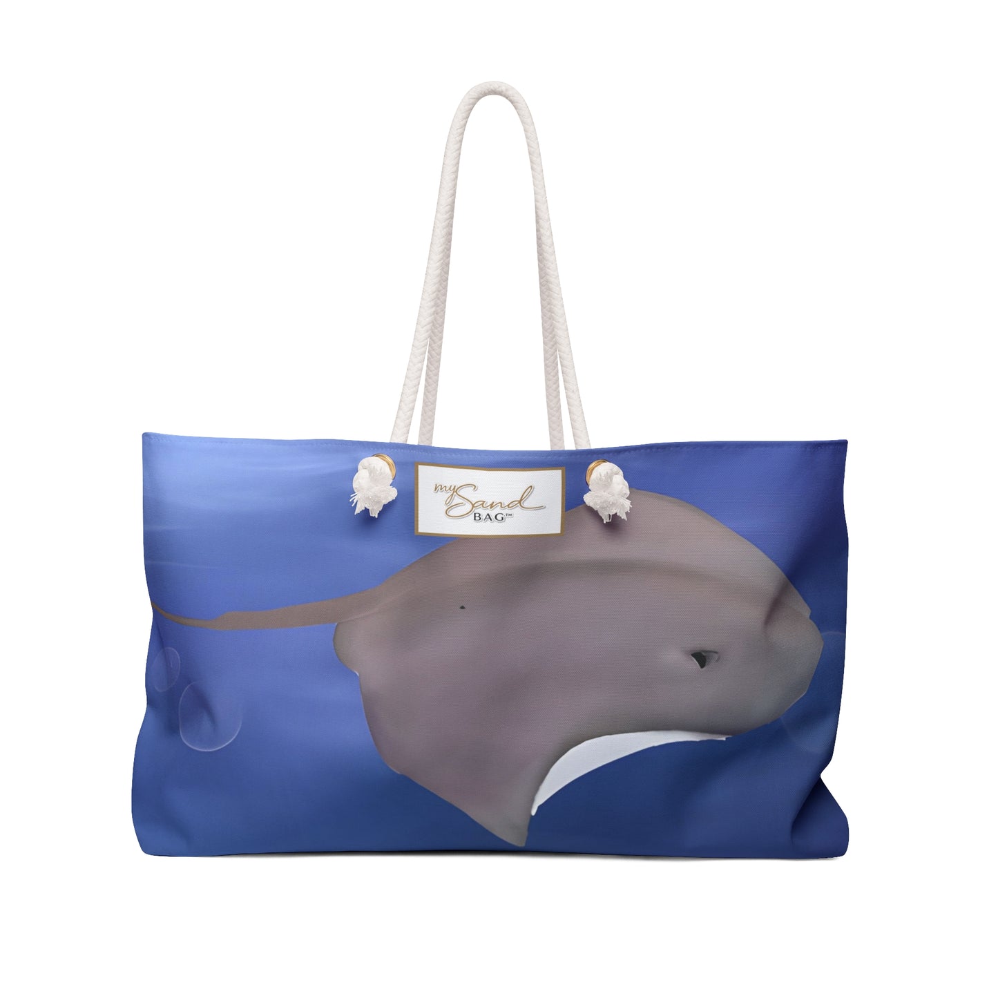 Stingray Beach Weekender Bag Carryall for Travel and Swim