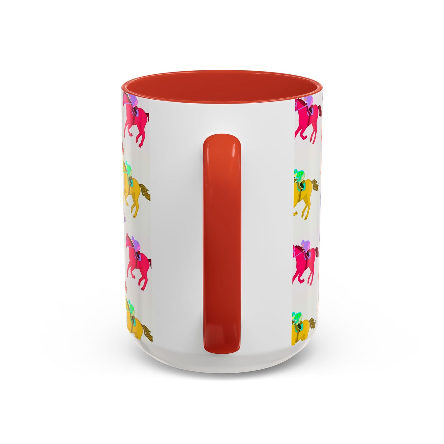 Kentucky Derby Racehorse Accent Coffee Mug | Race Day Gift | 11oz & 15oz