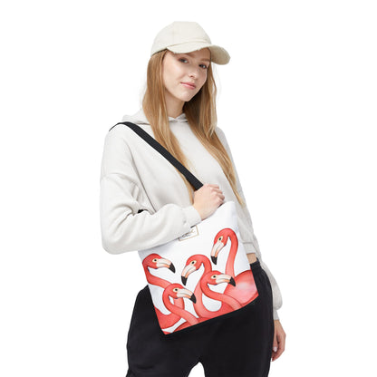 My Sand Bag Flamingos Tote Reusable Shopping Tote Durable Polyester Beach Bag