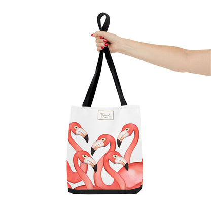 My Sand Bag Flamingos Tote Reusable Shopping Tote Durable Polyester Beach Bag