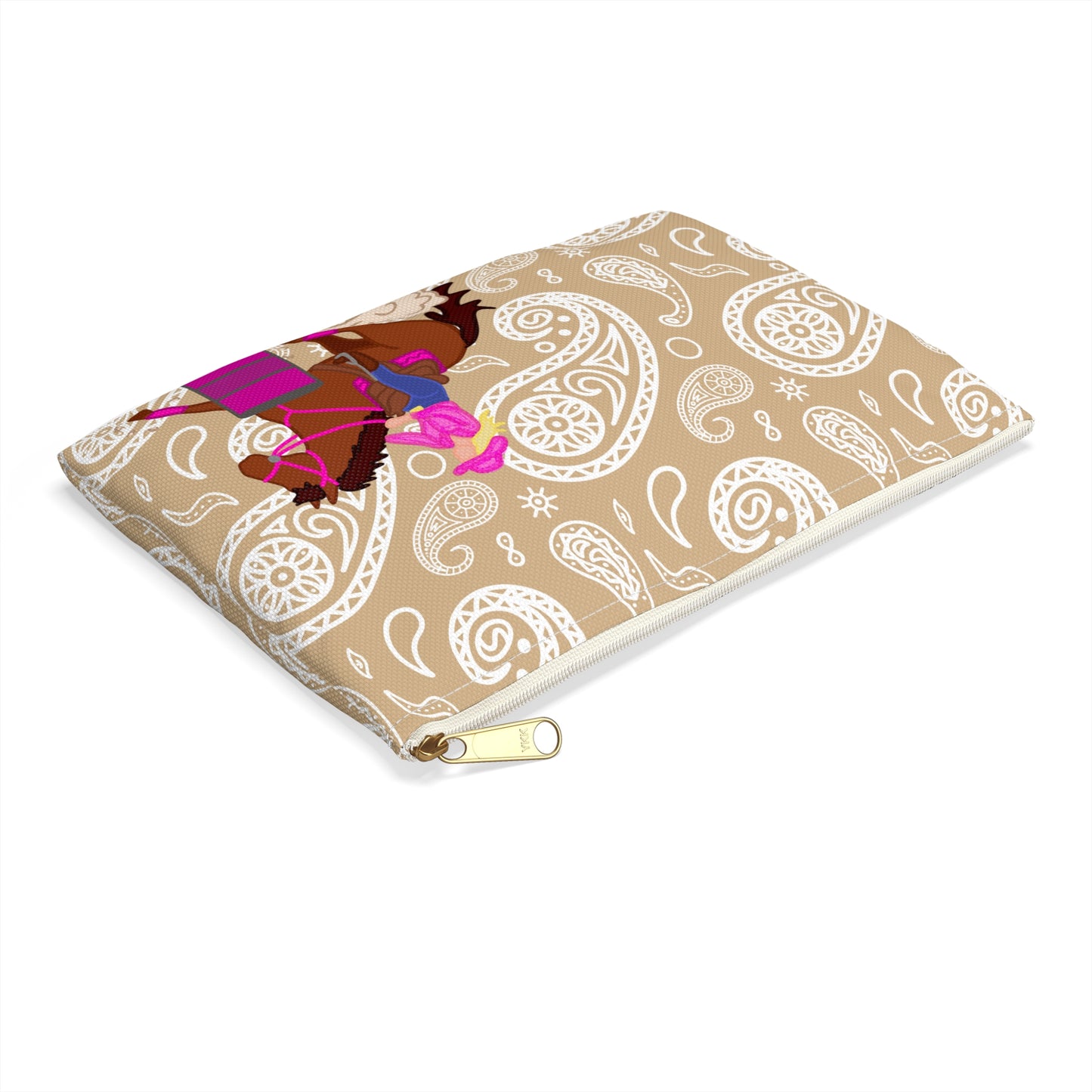 Barrel Racing Horse Accessory Pouch — Cowgirl Horse Makeup Bag