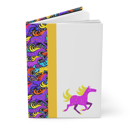 Horse Stampede Hardcover Journal | Matte Notebook