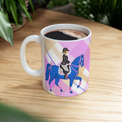 Dressage Horse Ceramic Coffee Mug | Equestrian Art | 11oz & 15oz