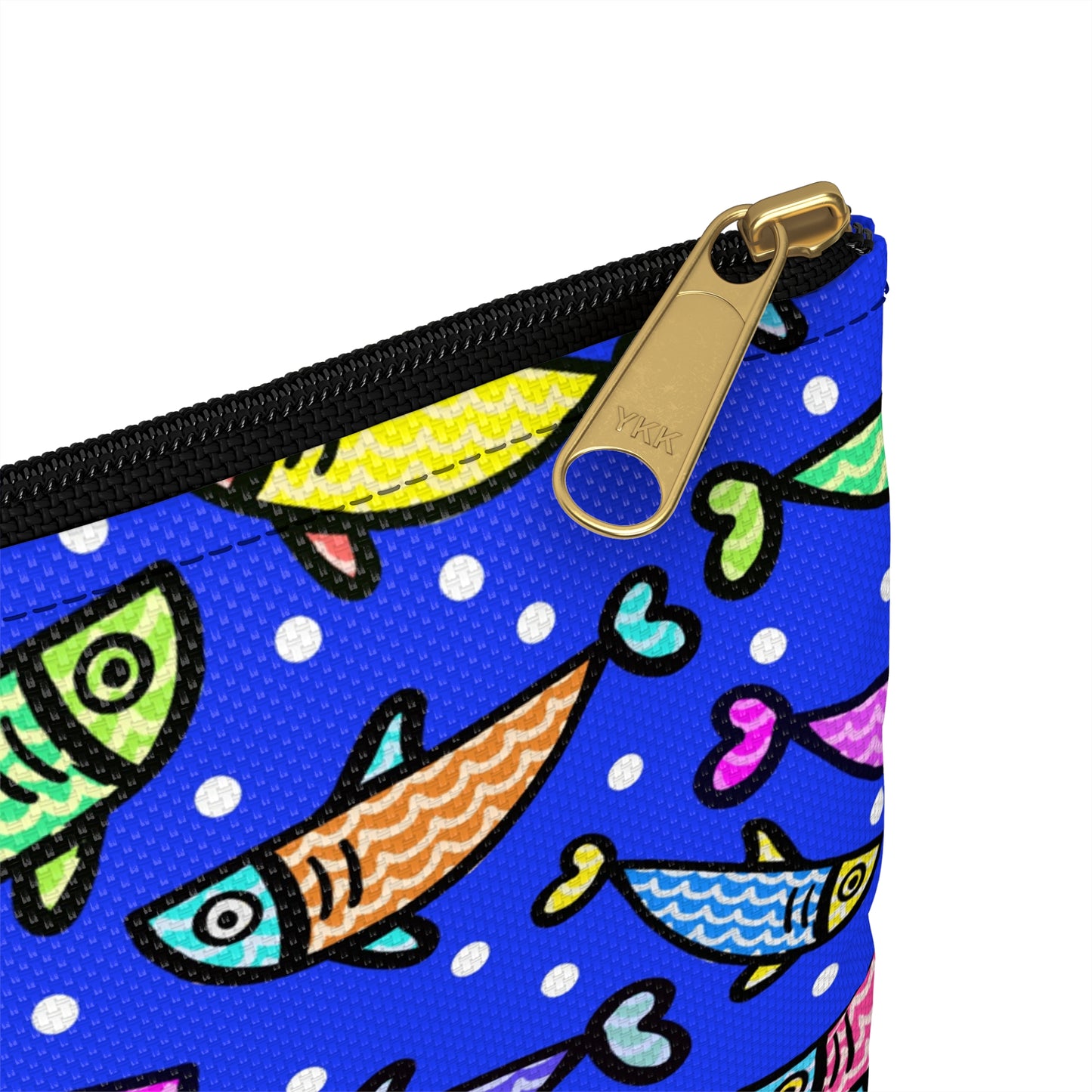 My Sand Bag Essentials Pouch By Happy Fish 2 Zippered Canvas Pouch