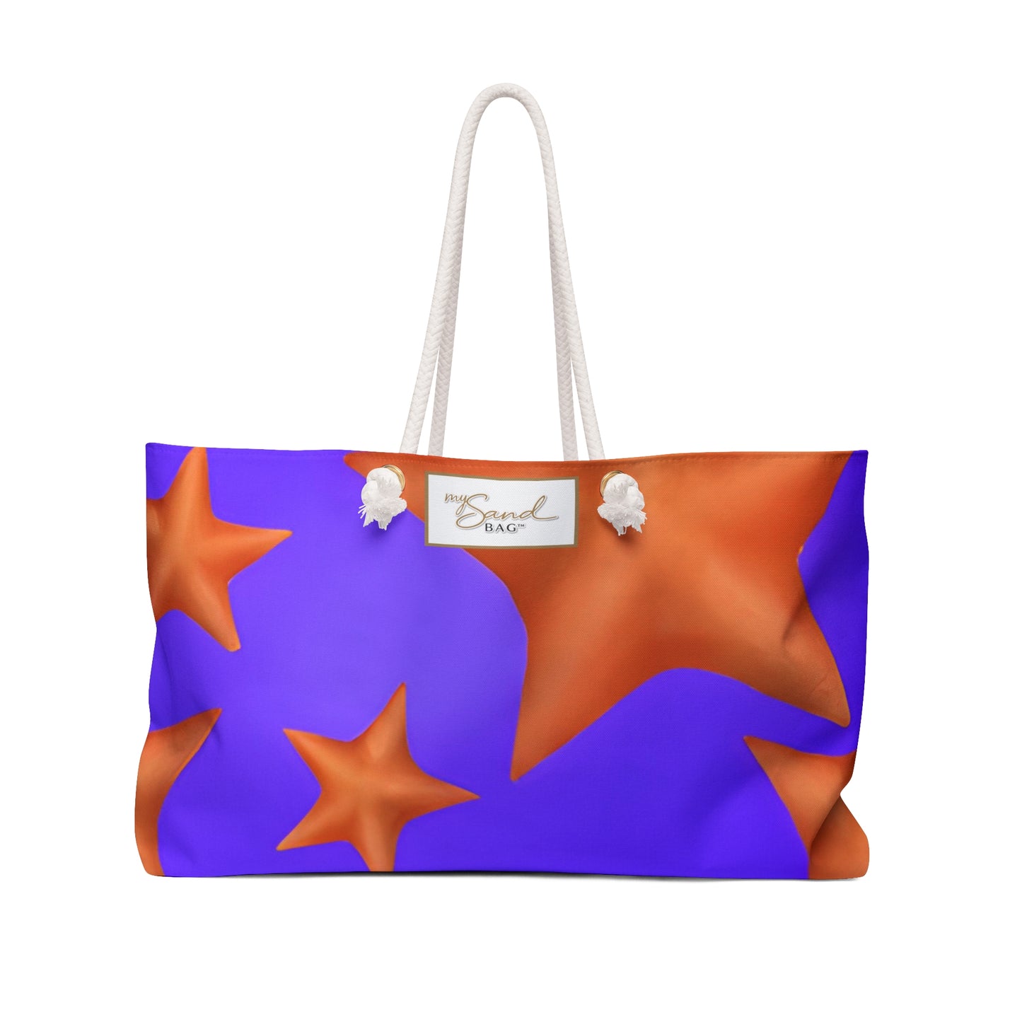 Colorful Starfish Original Art Weekender Beach Travel Tote Bag