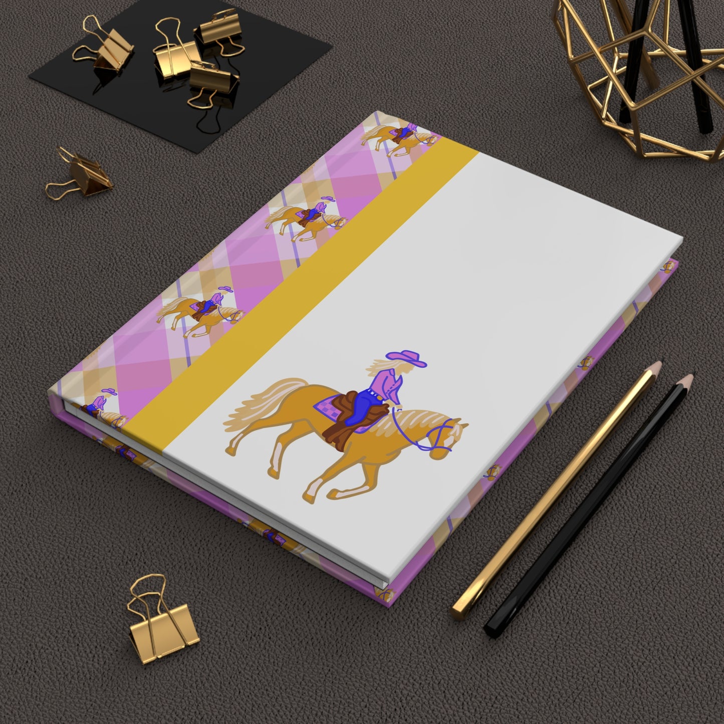 Western Horse Trail Rider Journal — Hardcover Notebook