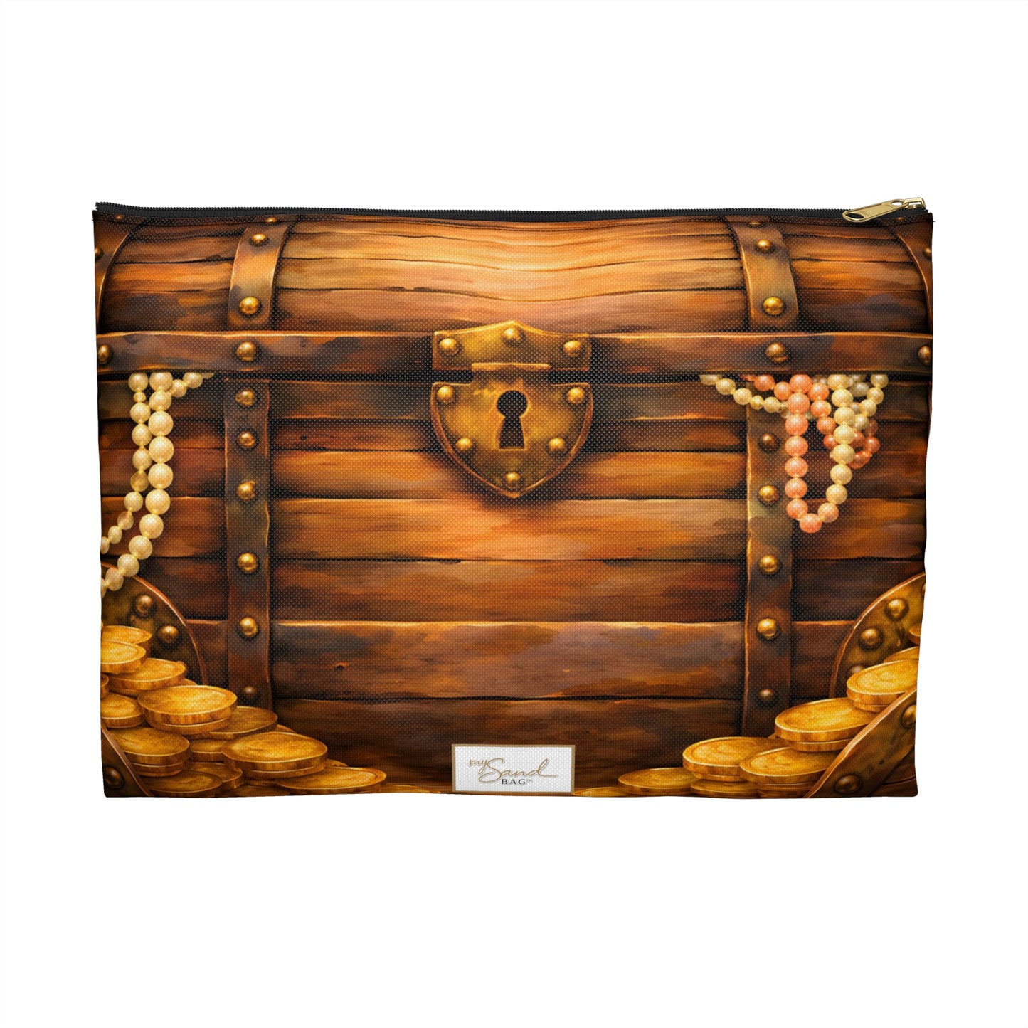 My Sand Bag™ Pirate Treasure Chest Essentials Pouch | Zip Makeup & Travel Bag