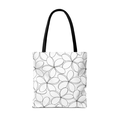 My Sand Bag Plumeria Tote Reusable Hawaiian Shopping Bag