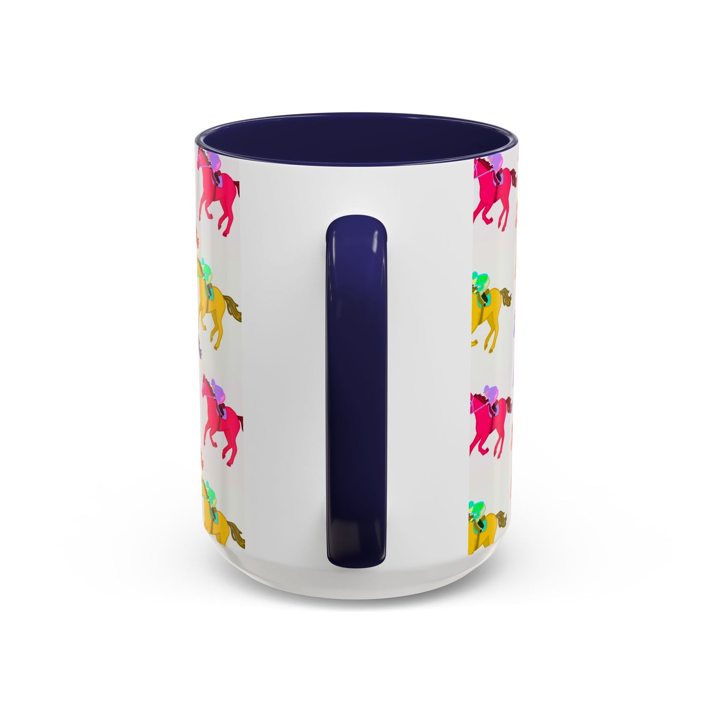 Kentucky Derby Racehorse Accent Coffee Mug | Race Day Gift | 11oz & 15oz