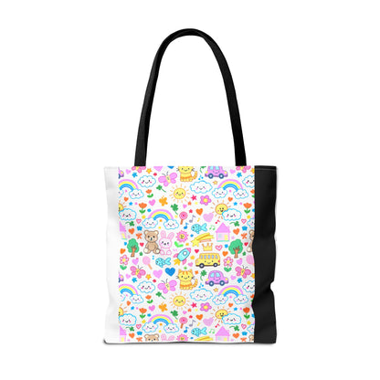Pastel Rainbow Teacher Tote Bag | Back to School Gift | 3 Sizes