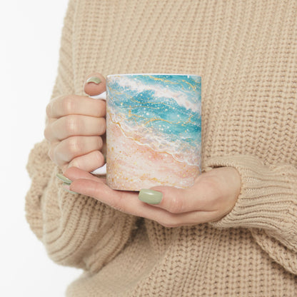 My Sand Bag™ | Watercolor Shoreline Coffee Mug