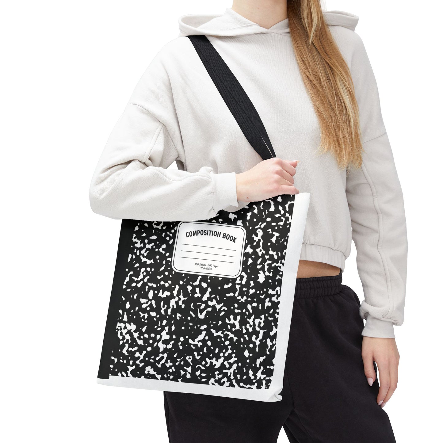 Composition Notebook Teacher Tote Bag | Back to School Gift | 3 Sizes