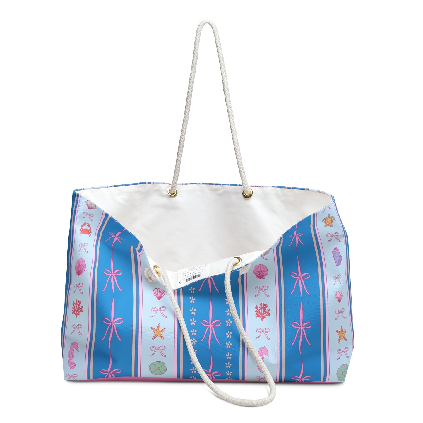 Preppy Coastal Weekender Bag | Beach-Ready Travel Tote