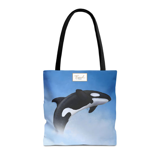 My Sand Bag Killer Whale Tote Reusable Shopping Tote Durable Polyester