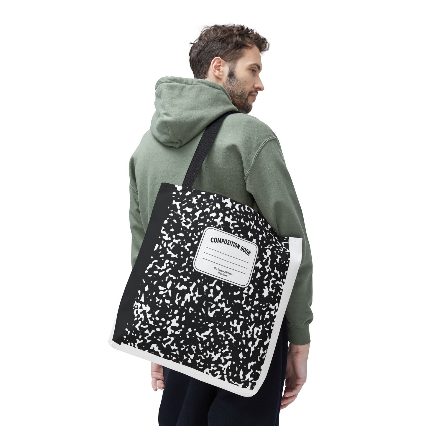 Composition Notebook Teacher Tote Bag | Back to School Gift | 3 Sizes