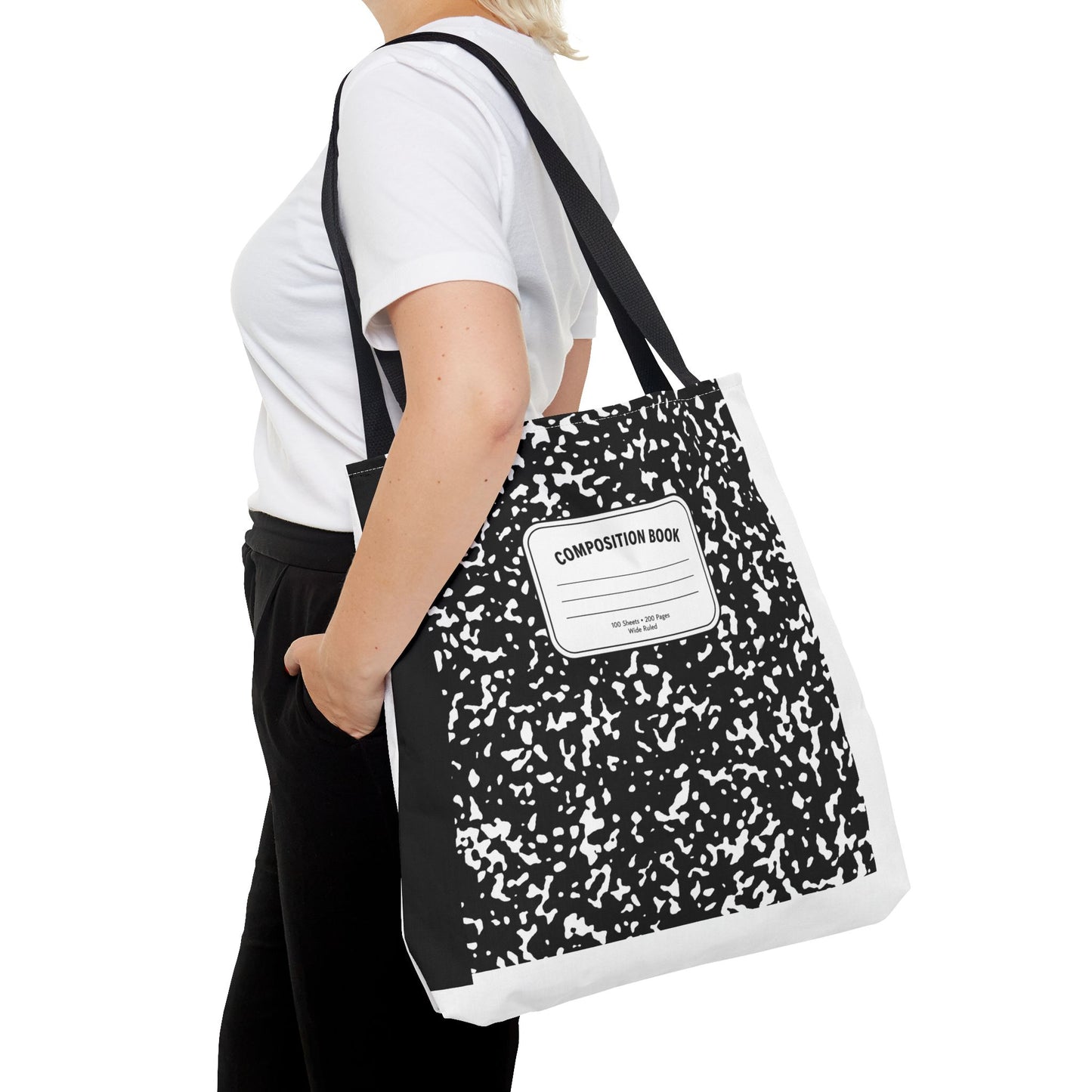 Composition Notebook Teacher Tote Bag | Back to School Gift | 3 Sizes