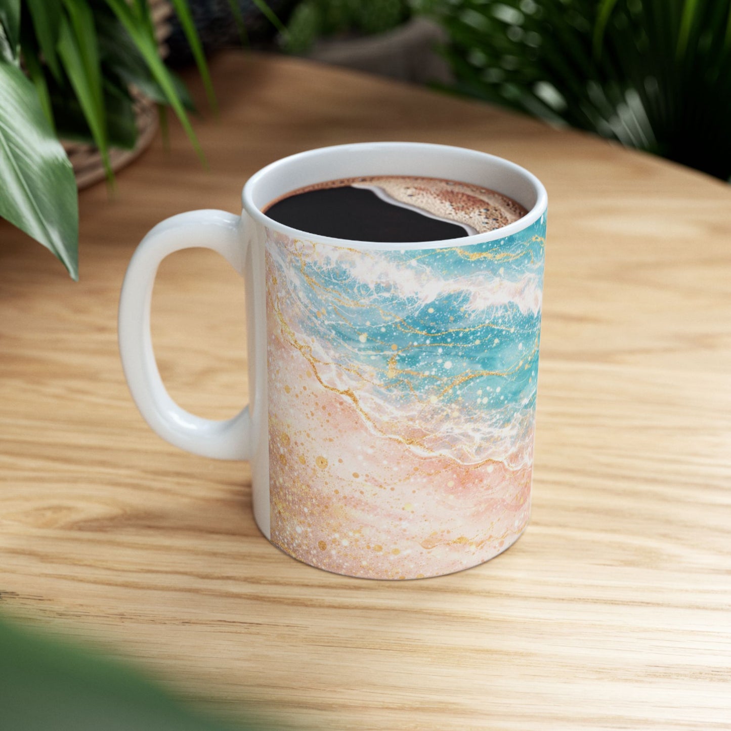 My Sand Bag™ | Watercolor Shoreline Coffee Mug