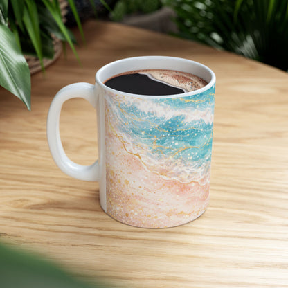My Sand Bag™ | Watercolor Shoreline Coffee Mug