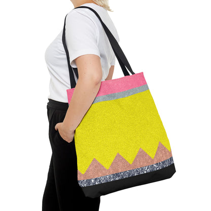 Giant Pencil Teacher Tote Bag | Back to School Gift | 3 Sizes