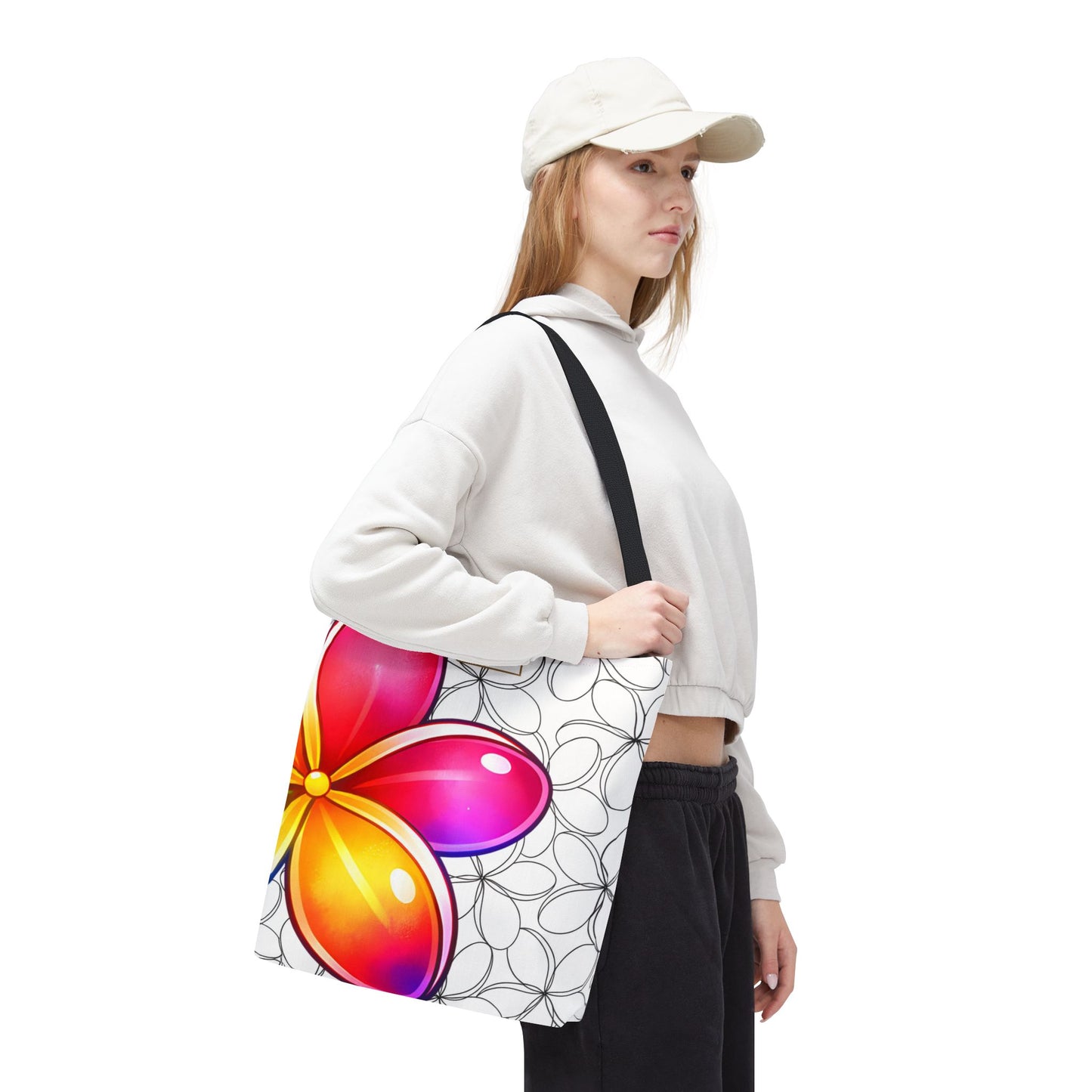 My Sand Bag Plumeria Tote Reusable Hawaiian Shopping Bag