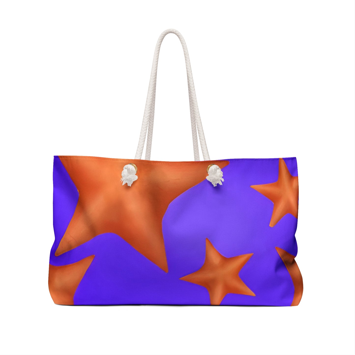 Colorful Starfish Original Art Weekender Beach Travel Tote Bag