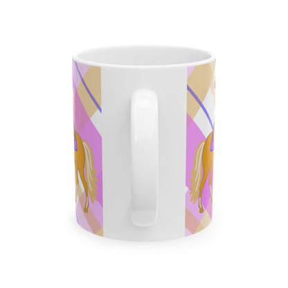 Trail Rider Western Horse Ceramic Coffee Mug | Cowgirl Art | 11oz & 15oz